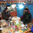 UNDP Goodwill Ambassador Crown Prince Haakon was invited to lunch with Mongolian herders Gantuya and Shurentsetseg.  For editorial use only - not for sale. Photo: D. Rentsendorj, MONTSAME news agency. Picture size: 2144 x 1424 px 2,42 MB.